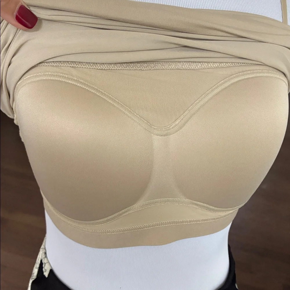 Uniqlo Tan Spaghetti Strap Bra Top(2) - Picture 3 of 7